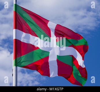 "Ikurriña', Paesi Baschi bandiera Foto Stock