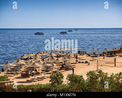 Sharm el-Sheikh beach resort in Sinai, Egitto Foto Stock