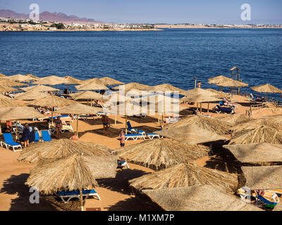 Sharm el-Sheikh beach resort in Sinai, Egitto Foto Stock