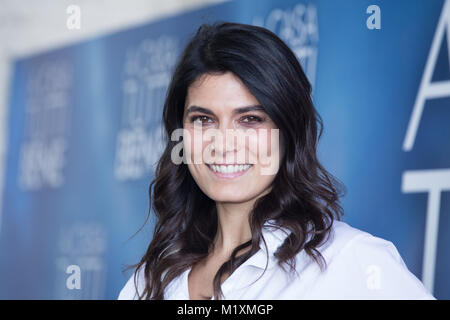 Roma, Italia. 02Feb, 2018. Attrice italiana Valeria Solarino Photocall del film in italiano 'A Casa Tutti Bene" diretto da Gabriele Muccino Credito: Matteo Nardone/Pacific Press/Alamy Live News Foto Stock