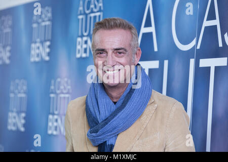 Roma, Italia. 02Feb, 2018. Attore italiano Massimo Ghini Photocall del film in italiano 'A Casa Tutti Bene" diretto da Gabriele Muccino Credito: Matteo Nardone/Pacific Press/Alamy Live News Foto Stock