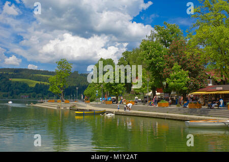 Buhl, Lago Buhl, lago Alpsee, Allgau, Baviera, Germania, Europa Foto Stock