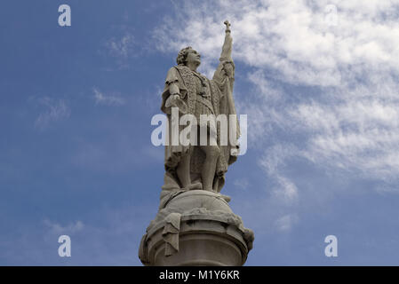 Plaza Colon Old San Juan, Puerto Rico Foto Stock