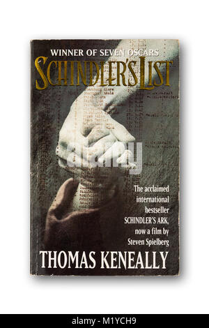 'Schindler elenco dell' romanzo di Thomas Keneally Foto Stock