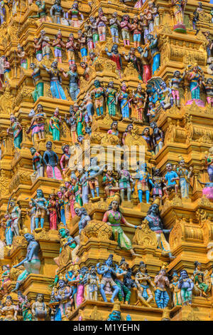 Sri Muthumariamman tempio, Matale provincia centrale, Sri Lanka, Asia Foto Stock