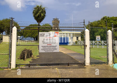 Punta Faro Borinquen, Aguadilla Puerto Rico Foto Stock