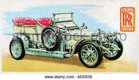 Rolls Royce Silver Ghost 7/7,4 litri 1907 illustrazione Foto Stock