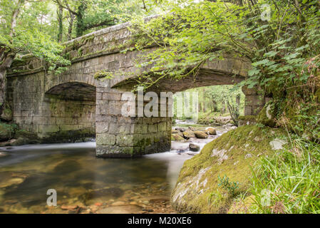 Twin arch ponte in muratura Foto Stock