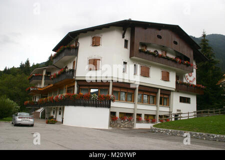 Hotel a Ravascletto, Italia Foto Stock