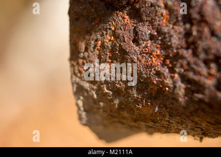 Barbecue arrugginito close up Foto Stock