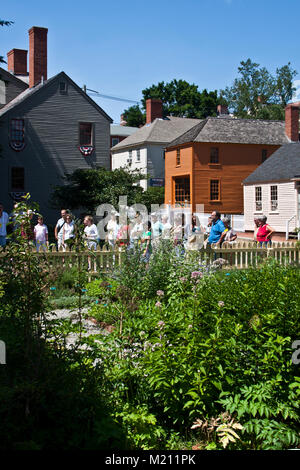 Questa immagine è stata scattata a Strawbery Banke Museum a Portsmouth, New Hampshire, Stati Uniti d'America. Il musum è una raccolta del XVII, XVIII e XIX secolo , Foto Stock