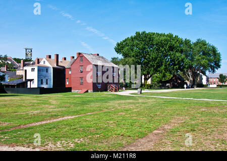 Questa immagine è stata scattata a Strawbery Banke Museum a Portsmouth, New Hampshire, Stati Uniti d'America. Il museo è una raccolta del XVII, XVIII e XIX secolo , Foto Stock