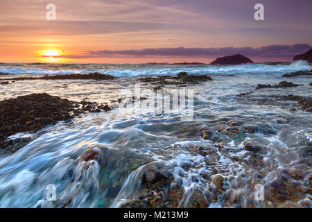 Treasure Island Beach, Montage modo, Laguna Beach, CA, Stati Uniti d'America Foto Stock