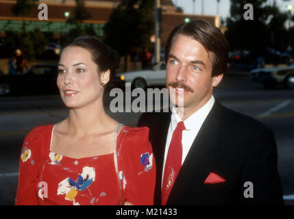 WEST HOLLYWOOD, CA - 17 Maggio: (L-R) Cristina Raines e attore Mark Harmon assiste la NBC party al Chasen su maggio 17, 1981 in West Hollywood, California. Foto di Barry re/Alamy Stock Photo Foto Stock