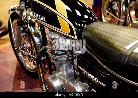 Xxxviii Carole Nash Bristol Classic Bike Show al bagno e West showground Shepton Mallet Somerset England Regno Unito Yamaha XS650 Foto Stock