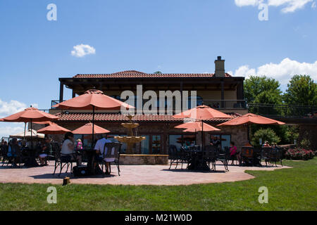 Cantina in North Carolina - Villa in campagna con grande blu del cielo e le montagne Foto Stock