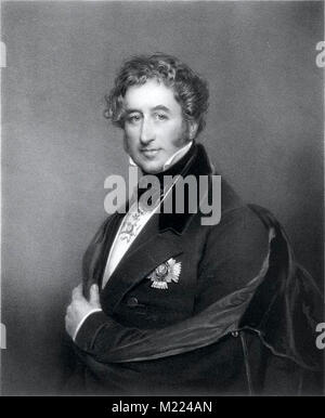 Lord Palmerston, Henry John Temple, terzo Visconte Palmerston, (1784 - 1865), statista britannico che ha servito due volte come Primo Ministro nella metà del XIX secolo Foto Stock