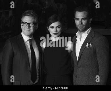 Londra - Jan 20, 2014: Kenneth Branagh, Keira Knightley e Chris Pine assistere alla premiere di Jack Ryan: Ombra reclutare presso la Vue West End Foto Stock