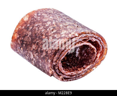 Dolce isolato purea di frutta pastila con tracciato di ritaglio Foto Stock