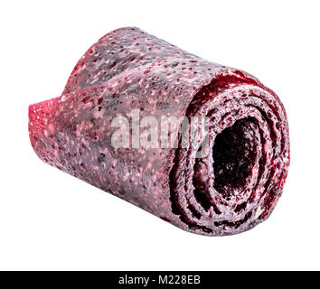 Dolce isolato purea di frutta pastila con tracciato di ritaglio Foto Stock