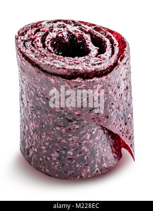 Dolce isolato purea di frutta pastila con tracciato di ritaglio Foto Stock