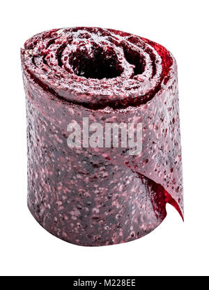 Dolce isolato purea di frutta pastila con tracciato di ritaglio Foto Stock