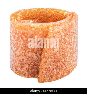 Dolce isolato purea di frutta pastila con tracciato di ritaglio Foto Stock