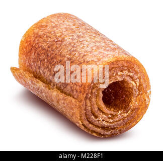 Dolce isolato purea di frutta pastila con tracciato di ritaglio Foto Stock