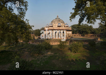 Isa Khan's tomba all'imperatore Mughal Humayum tomba del complesso, Delhi, India Foto Stock