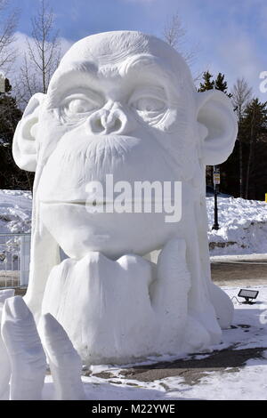 Breckenridge, Colorado, Stati Uniti d'America: Jan 28, 2018: Breckenridge Snow Sculpture campionati Foto Stock