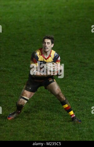 Carmarthen Quins RFC V Aberavon RFC Foto Stock