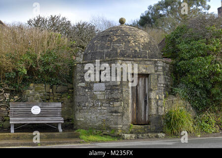 A Pensford village lock-up Foto Stock