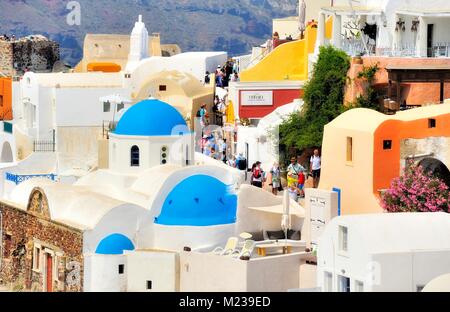 Oia Santorini Grecia Foto Stock