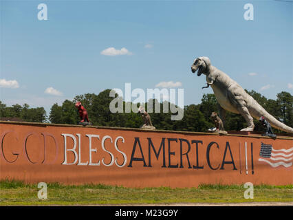 Parete di animali sculture nel sud del New Jersey Foto Stock