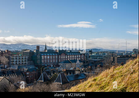 Una vista della città di Edimburgo dal nord Castle Wynd Foto Stock