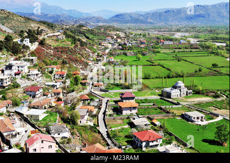 Bel villaggio in Albania Foto Stock