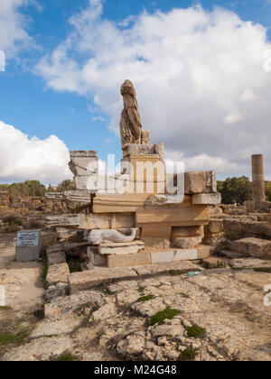 Naval monumento di Cirene Agora Foto Stock