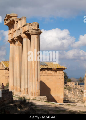 Propylea greca di Cirene Foto Stock