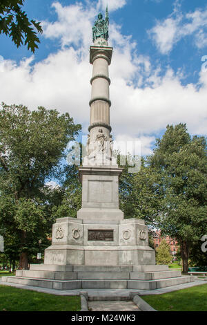 Soldati e marinai monumento su Flagstaff Hill su Boston Common Foto Stock