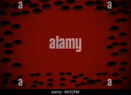 Sfondo astratto con lo sbiadimento scuro elementi a sfere Illustrazione Vettoriale