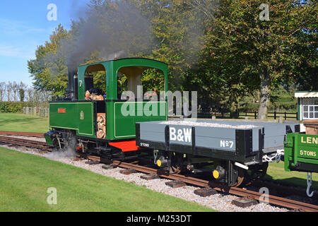 1897 Decauville 0-4-2 locomotiva a vapore Foto Stock