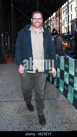 NEW YORK, NY Febbraio 05: Josh Gates a costruire serie per promuovere la nuova stagione di spedizione sconosciuto in New York City il 5 febbraio 2018. Credito: RW/MediaPunch Foto Stock