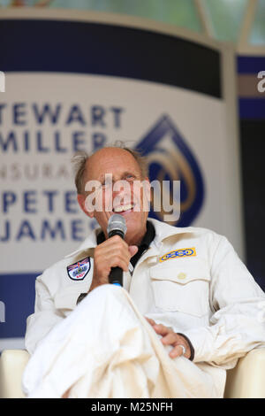 Hans-Joachim bloccato intervistata a Shelsley Walsh hill climb nel 2016 Foto Stock