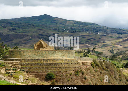 Ecuador, antica Ingapirca rovina, il più importante sito Inca in Ecuador è stato costruito verso la fine del quinto secolo Foto Stock