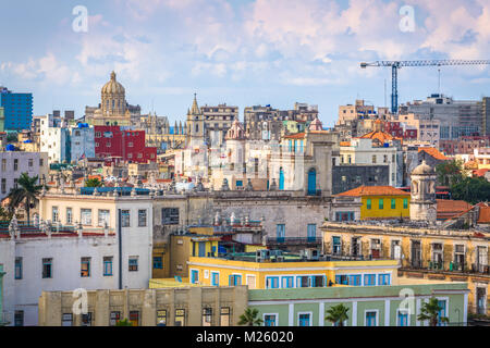 L'Avana, Cuba skyline del centro. Foto Stock