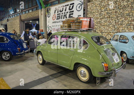 1964 sede 800. Retrò Málaga 2018. Spagna. Foto Stock