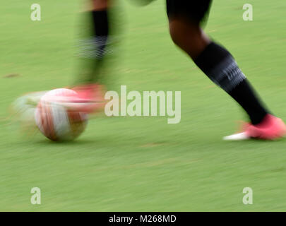 Partita di calcio tra Bangu e Vasco, match di Rio de Janeiro città foto campionato con lo scopo di velocità appositamente Foto Stock