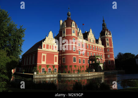 Schloss Muskau, Bad Muskau, Landkreis Görlitz, in Sassonia, Germania , Sachsen, Deutschland Foto Stock