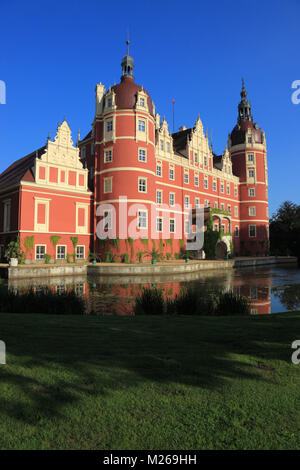 Schloss Muskau, Bad Muskau, Landkreis Görlitz, in Sassonia, Germania , Sachsen, Deutschland Foto Stock