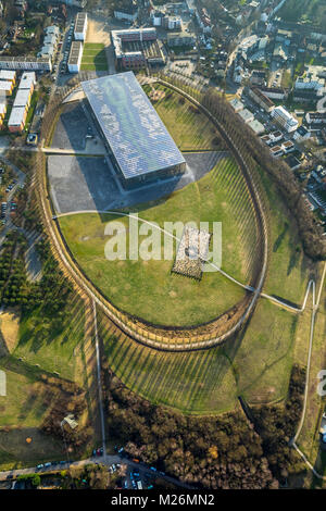 Mont-Cenis Academy, Ministero dell'istruzione della Renania settentrionale-Vestfalia, Solar Power Plant Mont Cenis, moduli solari sul tetto, Herne, la zona della Ruhr, Nord Rhi Foto Stock